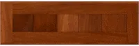 Beadboard Bullnose Mahogany Drawer Front
