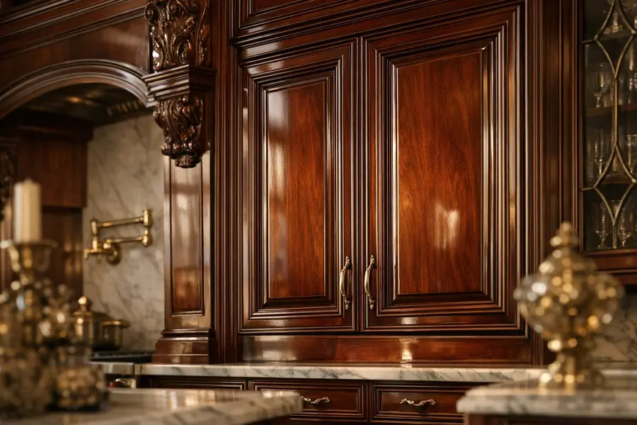 Custom wood cabinet doors handcrafted by Estate Millwork